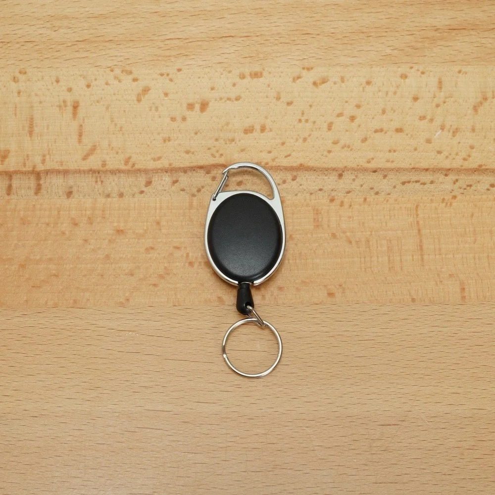 Retractable Badge Reel ID Holder Lanyard Retractor for Keys Cards Name Tags